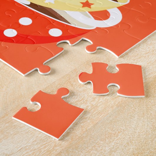 Retro thee theekbekers legpuzzel (Zijkant)