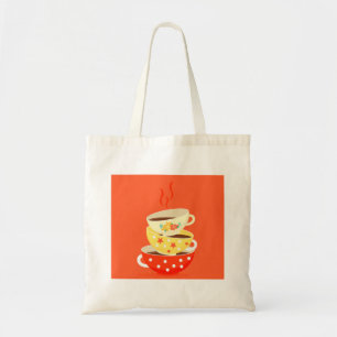 Retro thee  theekbekers tote bag