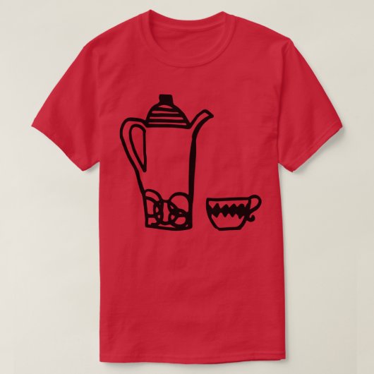 Retro Theeketel T-shirt (Design voorkant)