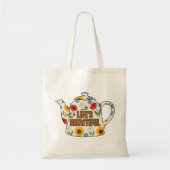Retro theepot leven's prachtige ontwerp tote bag (Voorkant)