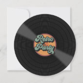 Retro thema feest gepersonaliseerd kaart (Voorkant)