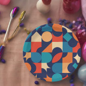 Retro thema papieren bordje