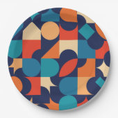 Retro thema papieren bordje (Voorkant)