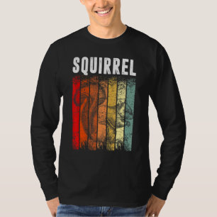 Retro Thema Squirrel Cute Pet Animal T-shirt