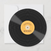 Retro thema verjaardagsfeestuitnodiging kaart (Voorkant)