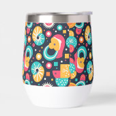 Retro thema waterfles geïsoleerde tuimelaar (Links)