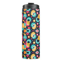 Retro thema waterfles geïsoleerde tuimelaar