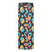 Retro thema waterfles geïsoleerde tuimelaar thermosbeker (Achterkant)