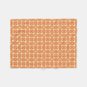 Retro Theme Pattern Thleece Throw Blanket Fleece Deken (Voorkant (Horizontaal))