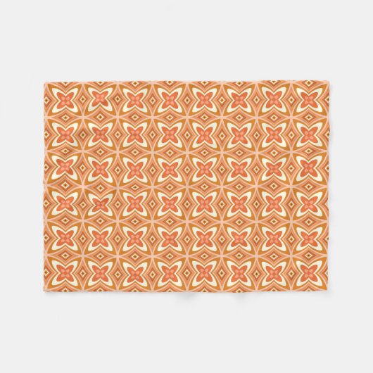Retro Theme Pattern Thleece Throw Blanket Fleece Deken (Voorkant (Horizontaal))