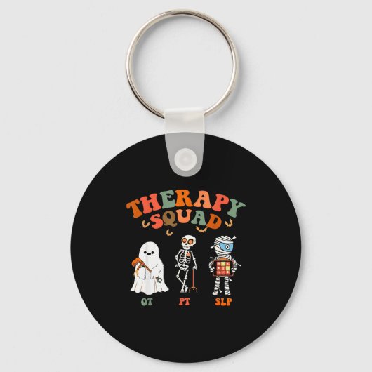 Retro Therapy Squad Slp Ot Pt Team Halloween Funny Sleutelhanger (Voorkant)