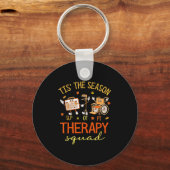 Retro Therapy Squad SLP OT PT Team Herfst Herfst P Sleutelhanger (Voorkant)