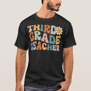 Retro Third Grade Teacher Life - kleurrijk 3e Afst T-shirt