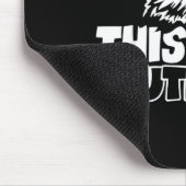 Retro This Is An Outrage Quote Meme Cat Cute Funny Muismat (Hoek)