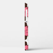 Retro Threadbare Harten Sterren Textuur Case-Mate iPhone Case (Achterkant / Links)