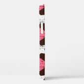 Retro Threadbare Harten Sterren Textuur Case-Mate iPhone Case (Achterkant / Rechts)