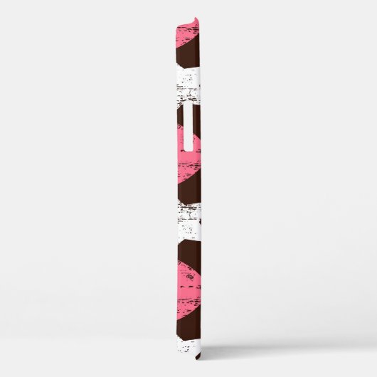 Retro Threadbare Harten Sterren Textuur Case-Mate iPhone Case (Achterkant / Rechts)