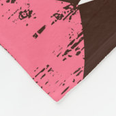 Retro Threadbare Harten Sterren Textuur Fleece Deken (Hoek)