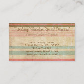 Retro Three Cupcake Bakery Visitekaartje (Achterkant)