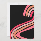 Retro Throwback Birthday Party Kaart (Achterkant)