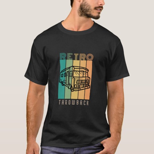 Retro Throwback Winnebago RV Camping T-shirt (Voorkant)