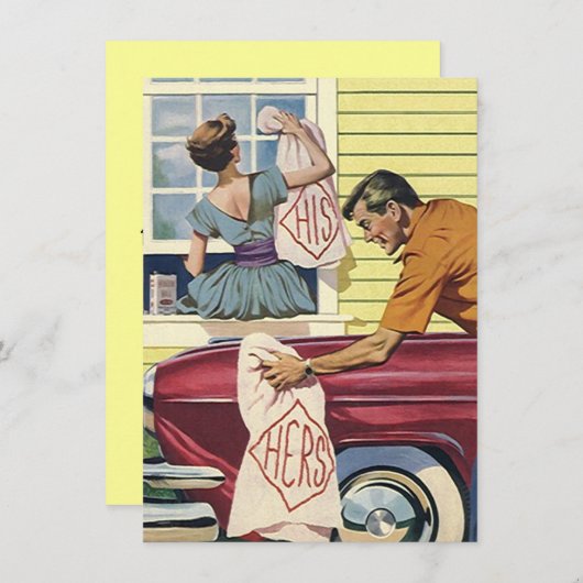 Retro Thuis Gevonden Wij Zijn Verhuisd Mededeling  Aankondiging (Voorkant / Achterkant)