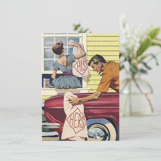 Retro Thuis Gevonden Wij Zijn Verhuisd Mededeling  Aankondiging (Staand voorkant)