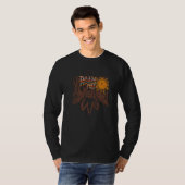 Retro Thunderbird Desert Cactus Roam Free Western T-shirt (Voorkant volledig)