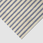 Retro Ticking Blue & White Striped  French Tissuepapier (Detail)