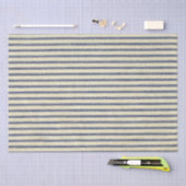 Retro Ticking Blue & White Striped  French Tissuepapier (Craft)