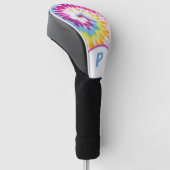 Retro Tie Dye Aangepast Golfheadcover (Schuin)
