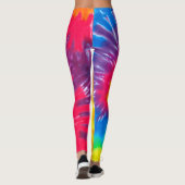 Retro Tie Dye Abstract Leggings (Achterkant)
