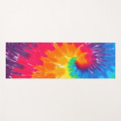 Retro Tie-dye Abstract Pattern Yogamat (Voorkant (horizontaal))