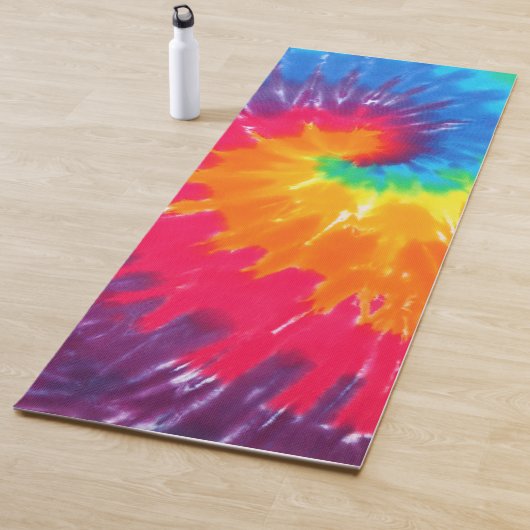 Retro Tie-dye Abstract Pattern Yogamat (In situ)