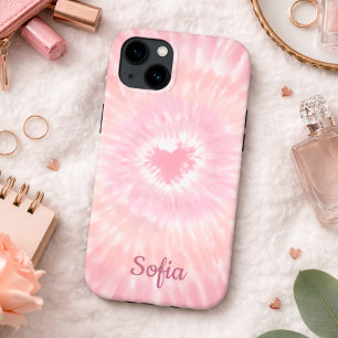 Retro Tie Dye Heart Signature Case-Mate iPhone Case