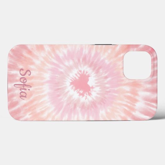 Retro Tie Dye Heart Signature Case-Mate iPhone Case (Achterkant (horizontaal))