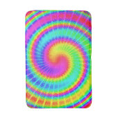 Retro Tie Dye Hippie Psychedelic Colorful Swirl Badmat (Voorkant Verticaal)