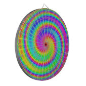 Retro Tie Dye Hippie Psychedelic Dartbord (Voorkant Links)