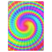 Retro Tie Dye Hippie Psychedelic Klembord (Achterkant)