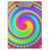 Retro Tie Dye Hippie Psychedelic Klembord (Voorkant)