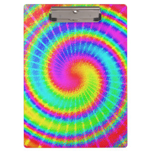 Retro Tie Dye Hippie Psychedelic Klembord