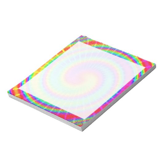 Retro Tie Dye Hippie Psychedelic Notitieblok (Linkerzijde)