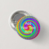 Retro Tie Dye Hippie Psychedelic Ronde Button 3,2 Cm (Voorkant /achterkant)