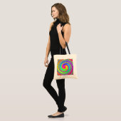Retro Tie Dye Hippie Psychedelic Tote Bag (Voorkant (model))