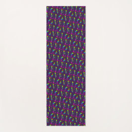 Retro Tie Dye Love Letters Patroon Yogamat