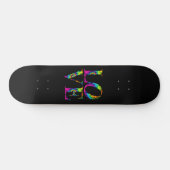Retro Tie Dye Love Persoonlijk Skateboard (Horizontaal)