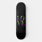 Retro Tie Dye Love Persoonlijk Skateboard (Voorkant)