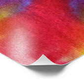 Retro Tie Dye-ontwerp Foto Afdruk (Hoek)