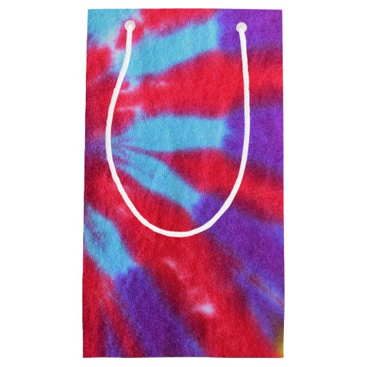 Retro Tie Dye-ontwerp Klein Cadeauzakje (Voorkant)
