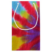 retro tie-dye ontwerp klein cadeauzakje (Achterkant)